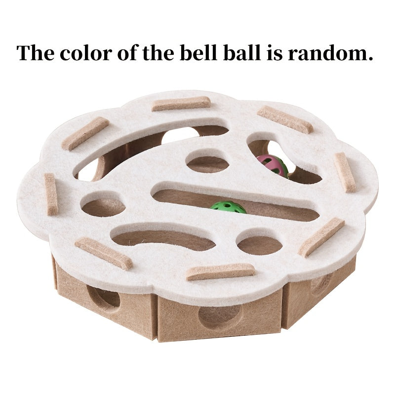 Cat Felt Puzzle Toy With Balls