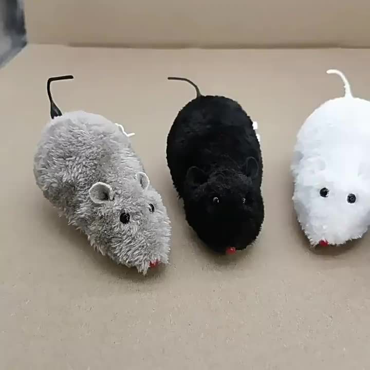 Interactive Plush Mouse Cat Toy