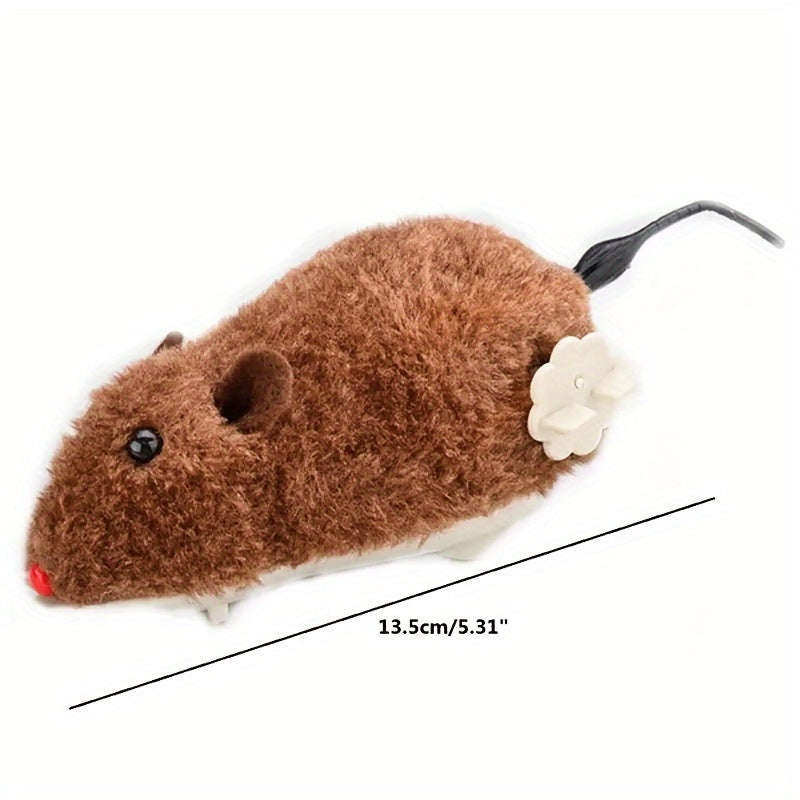Interactive Plush Mouse Cat Toy