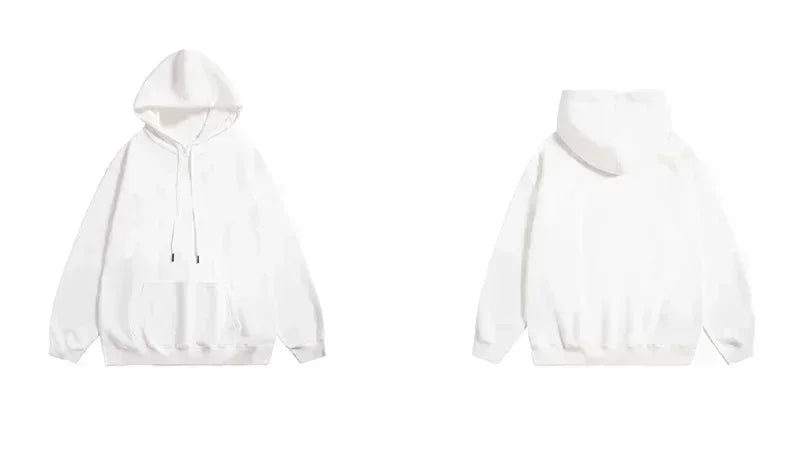 Hooded Sweatshirt Cartoon Cat Print