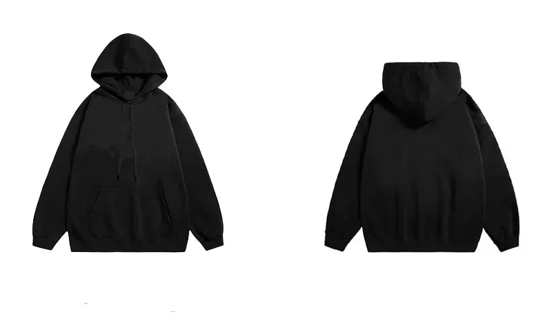 Hooded Sweatshirt Cartoon Cat Print