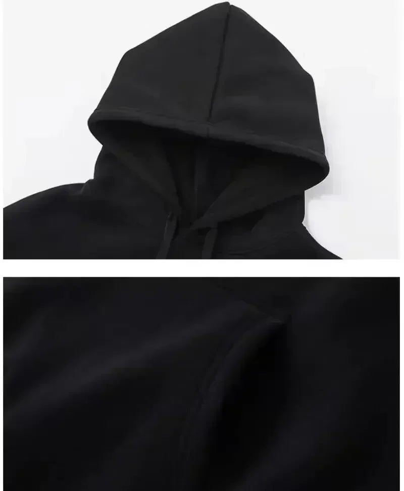 Hooded Sweatshirt Cartoon Cat Print