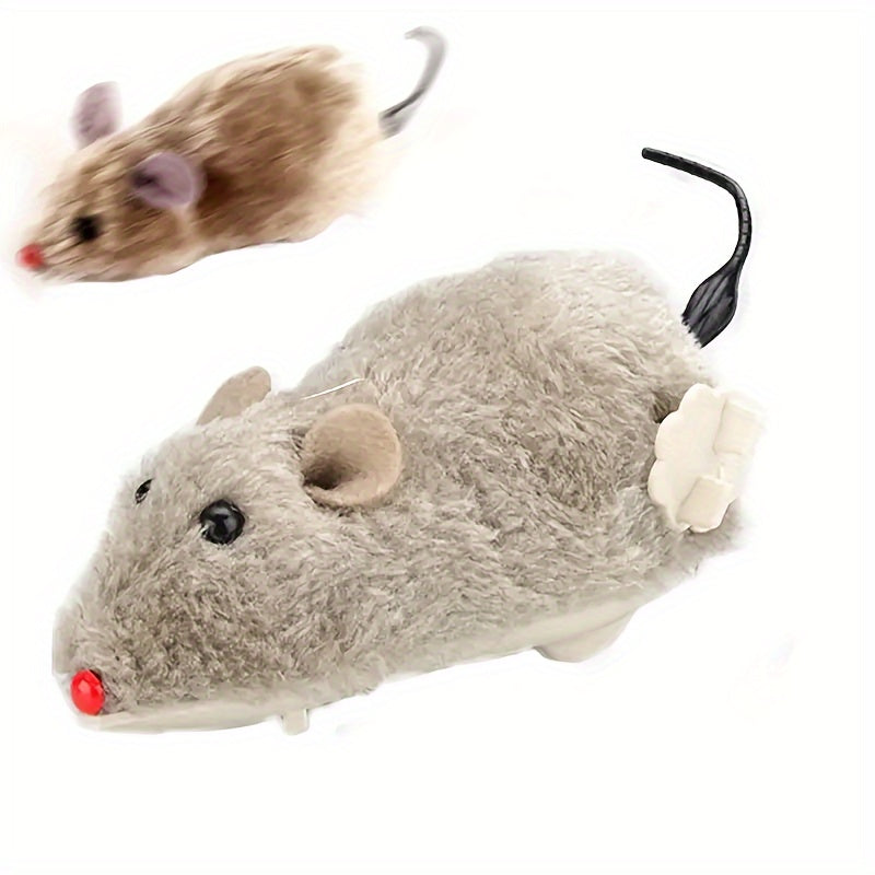 Interactive Plush Mouse Cat Toy