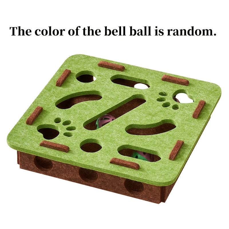 Cat Felt Puzzle Toy With Balls