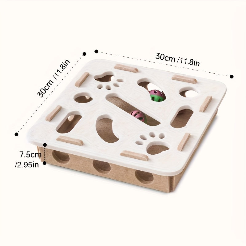 Cat Felt Puzzle Toy With Balls