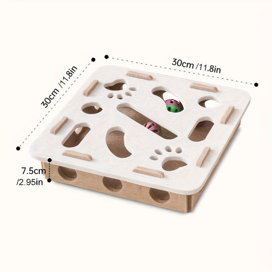 Cat Felt Puzzle Toy With Balls