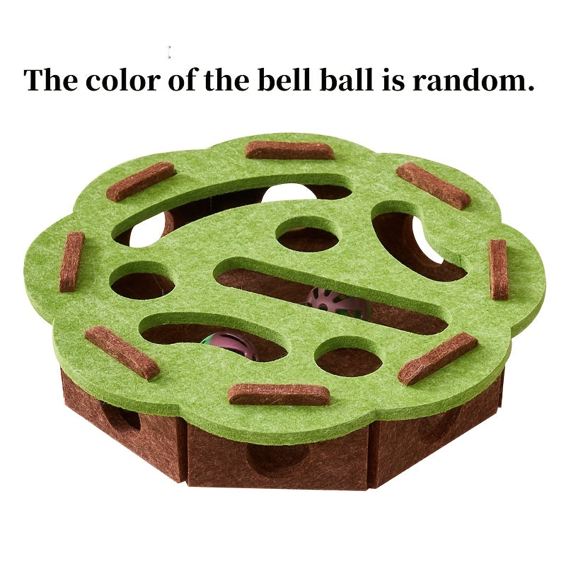 Cat Felt Puzzle Toy With Balls