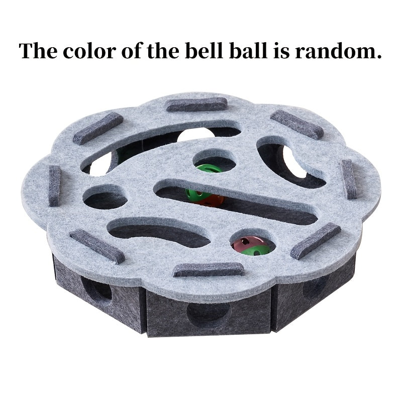 Cat Felt Puzzle Toy With Balls