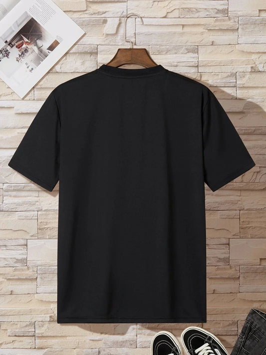 Men Cat Print T-Shirt