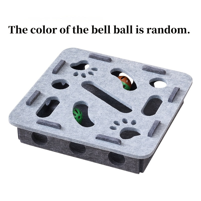 Cat Felt Puzzle Toy With Balls